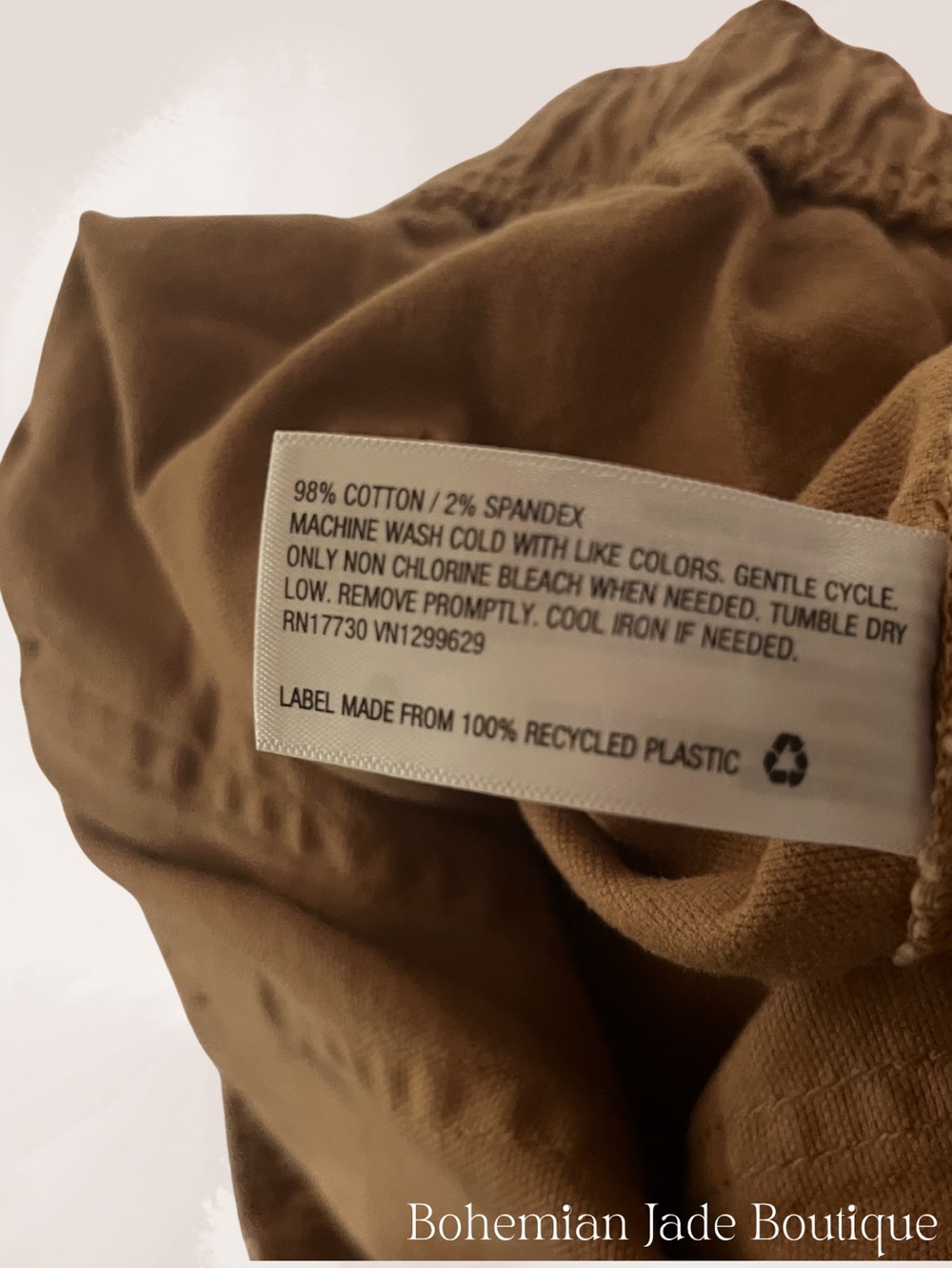 Knox Rose Utility Pants Camel Tan High Rise Straight Leg Women’s Small - Picture 5 of 5